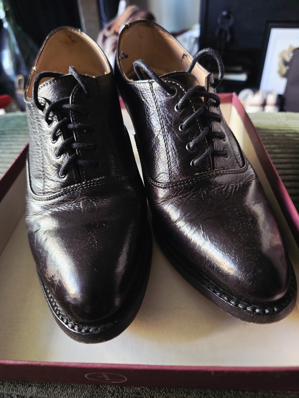 Witchy All Leather Oak Tree Farm Shoes.